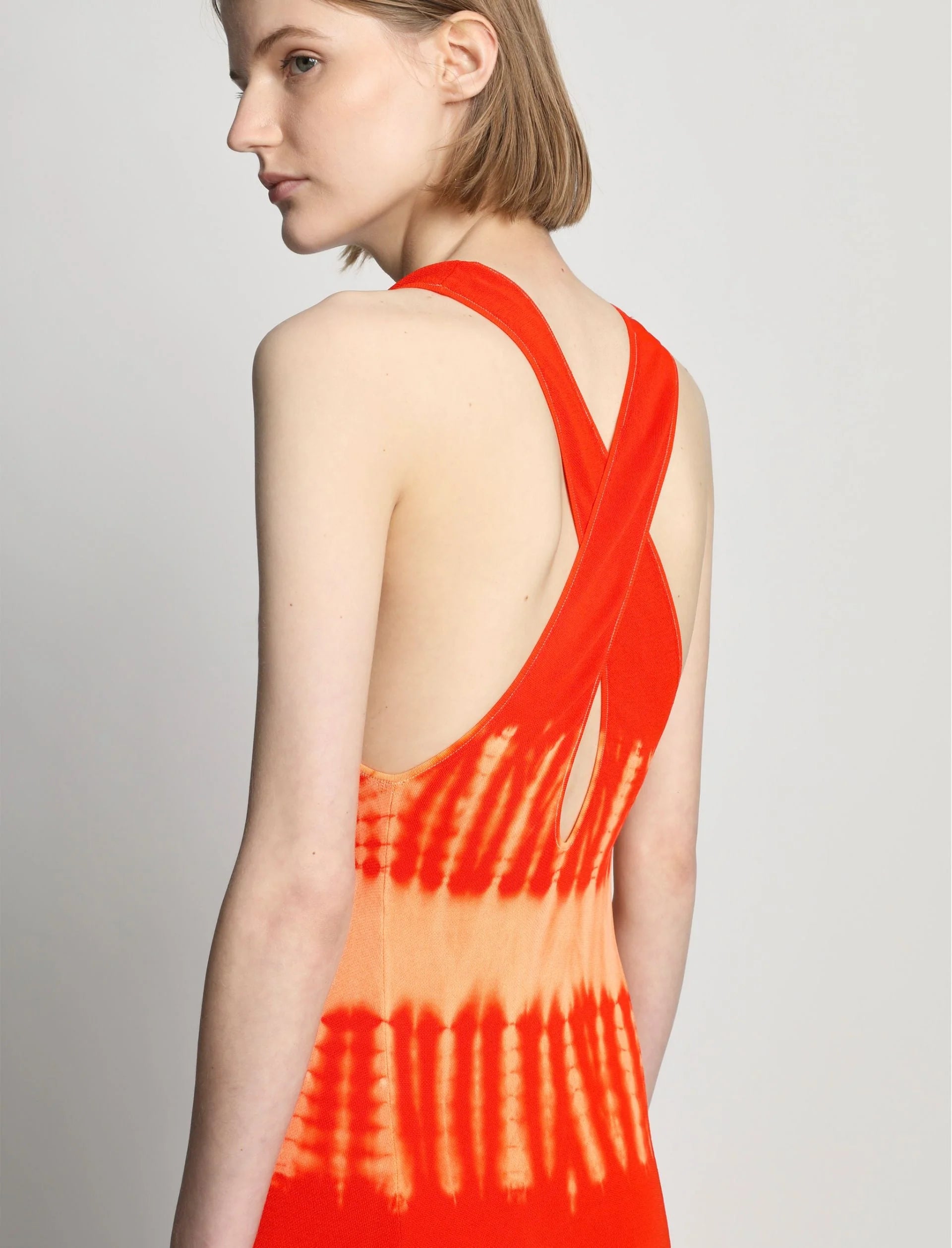 VISCOSE KNIT TIE DYE DRESS