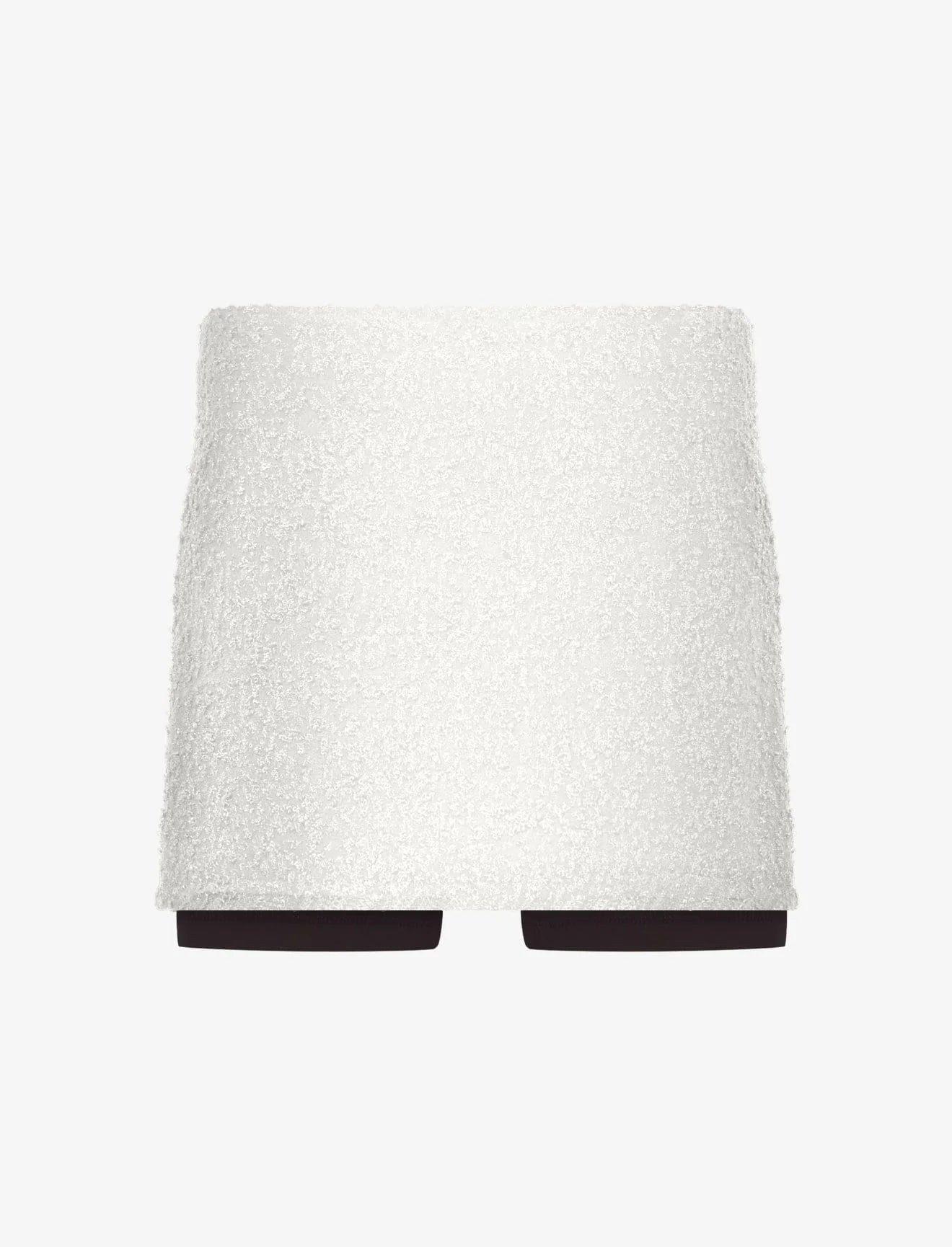 STRETCH BOUCLE MINI SKIRT W