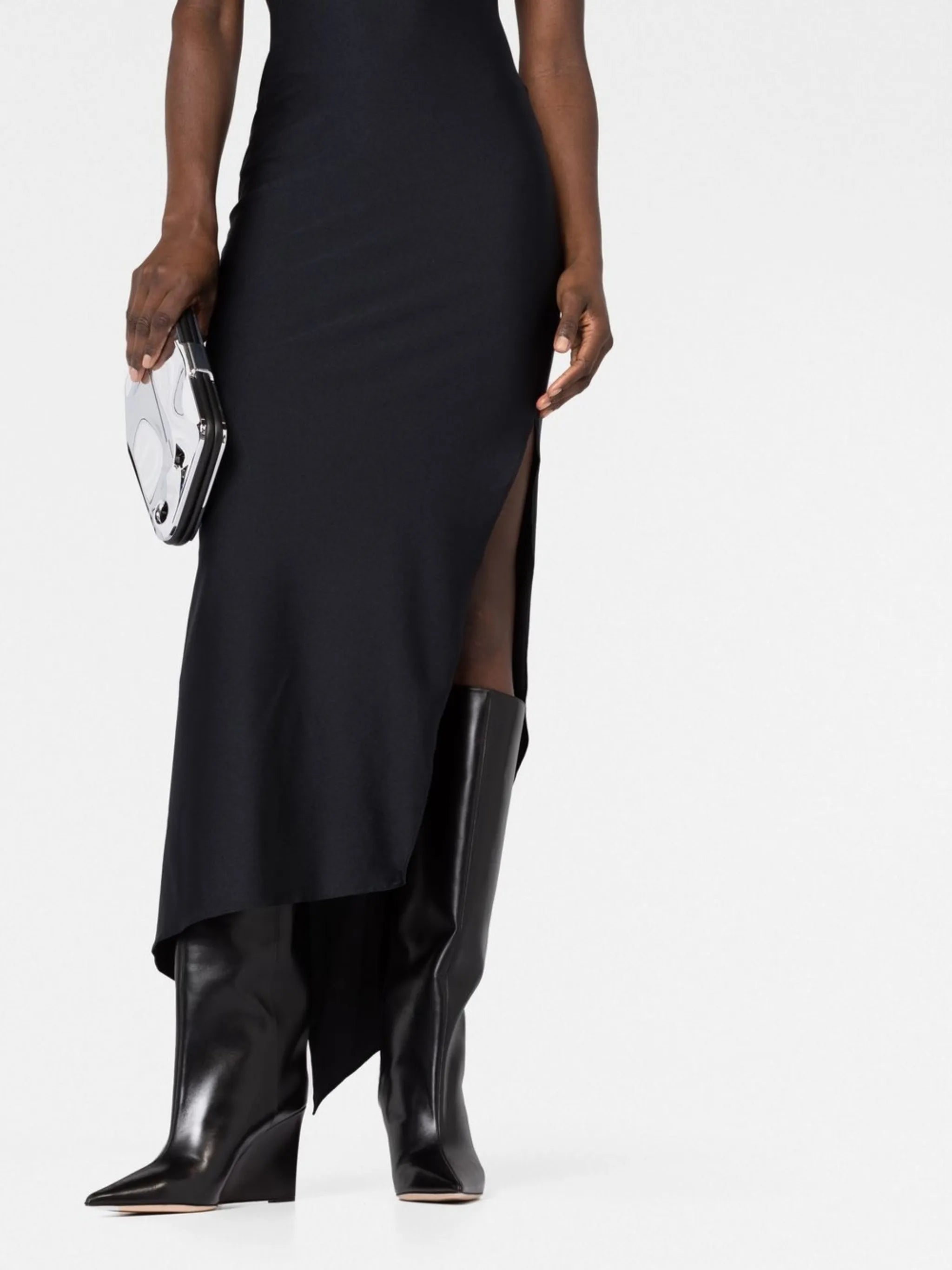 Asymmetric Flower Gown