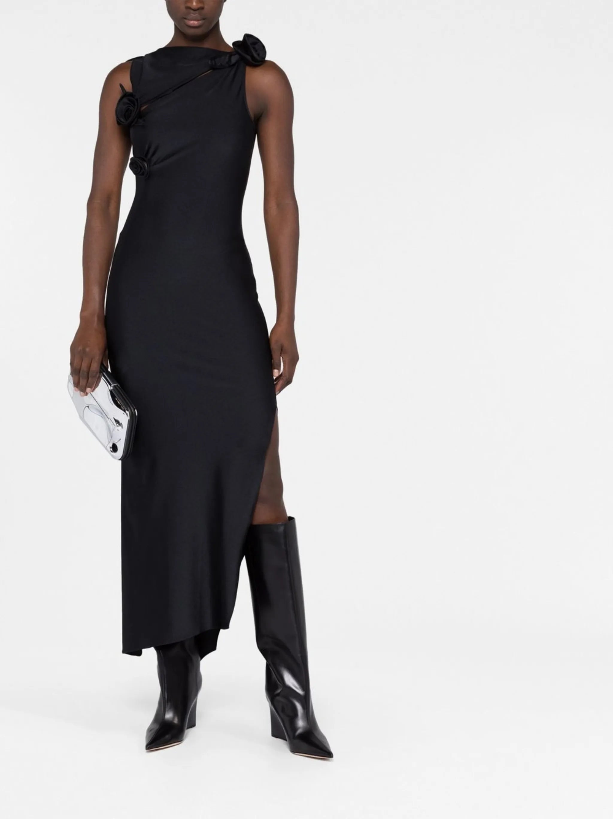Asymmetric Flower Gown