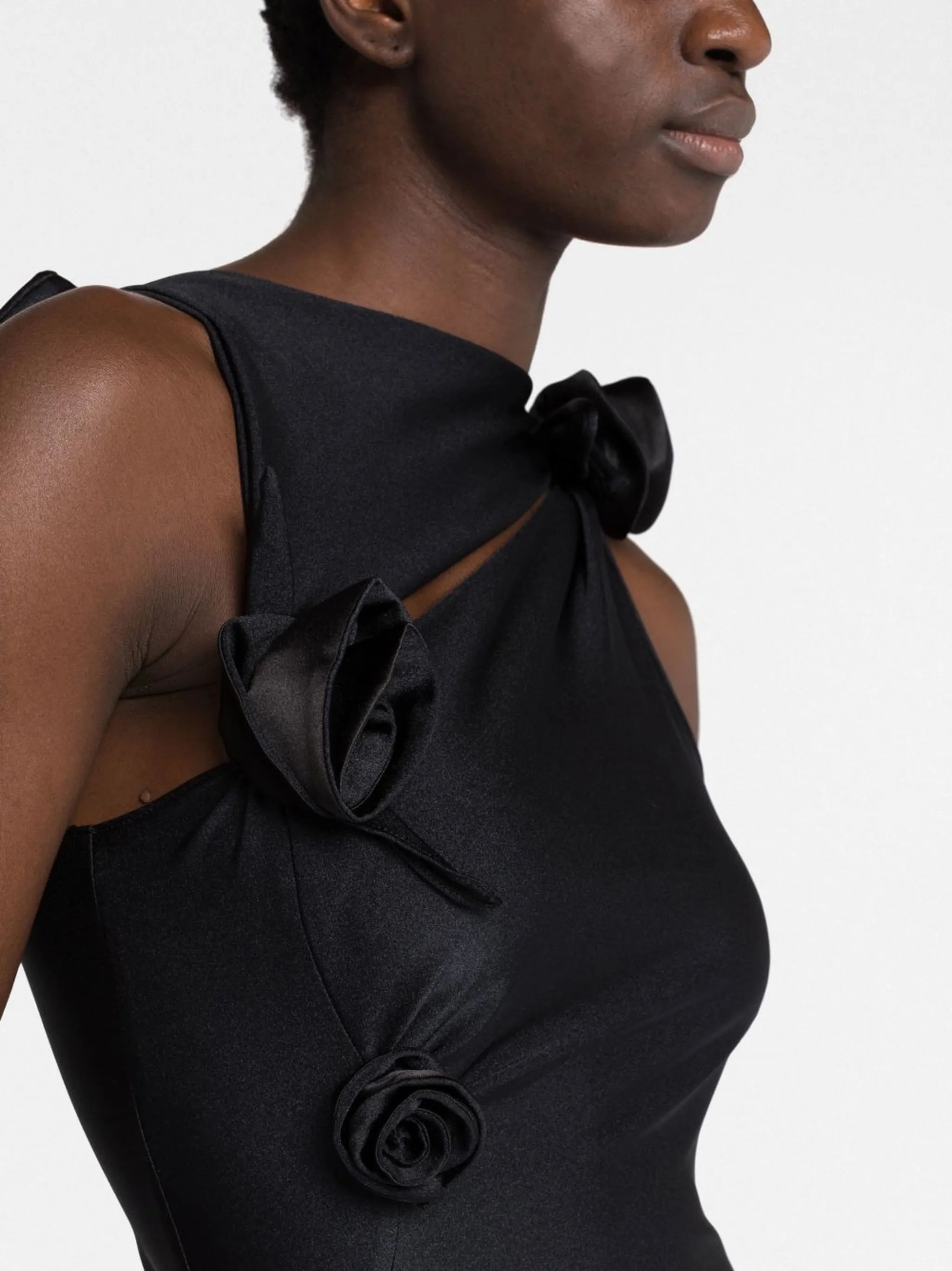 Asymmetric Flower Gown