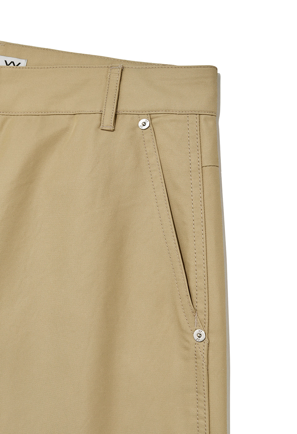 Beige Wide Leg Pants