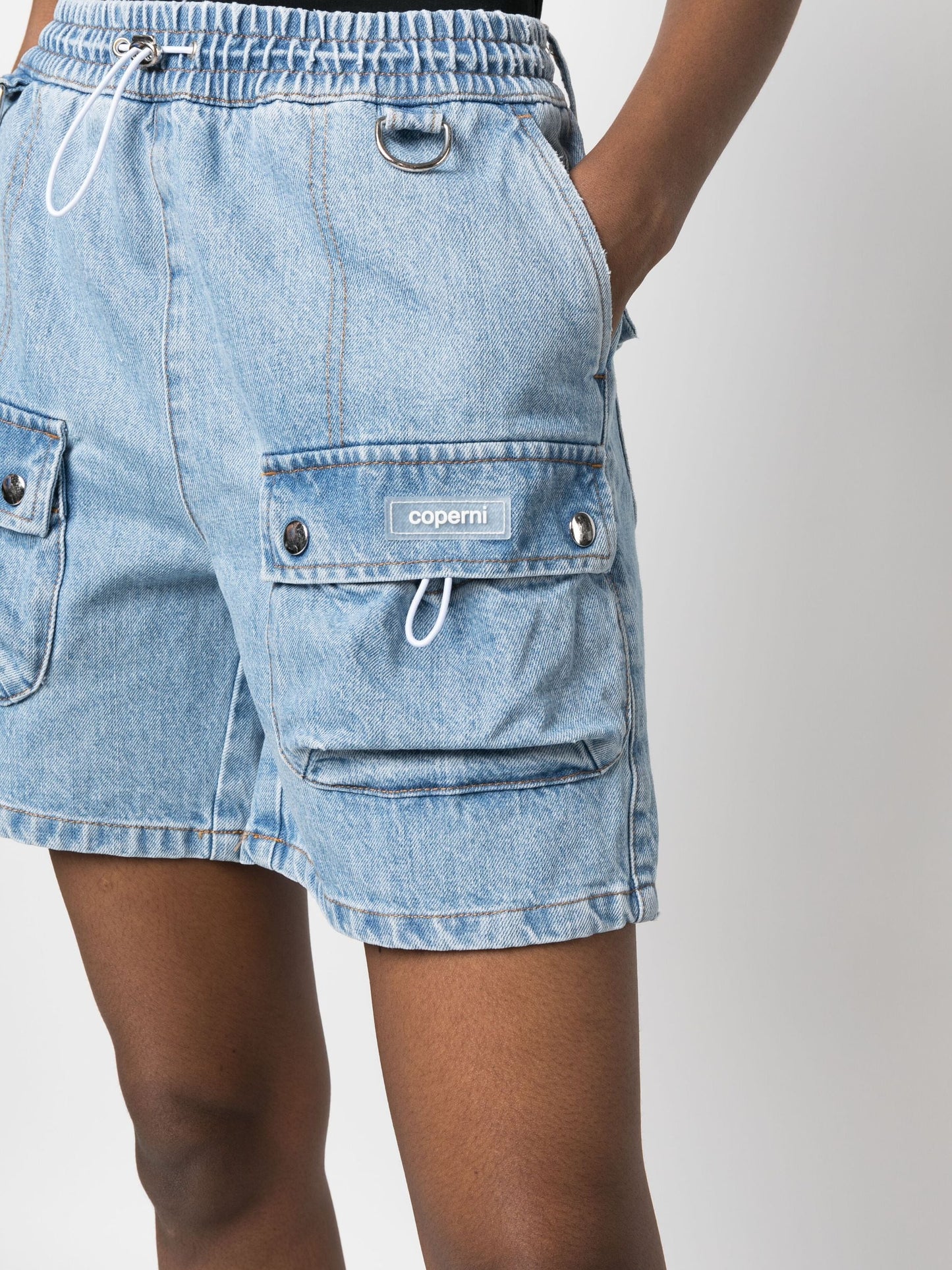 DENIM CARGO SHORTS