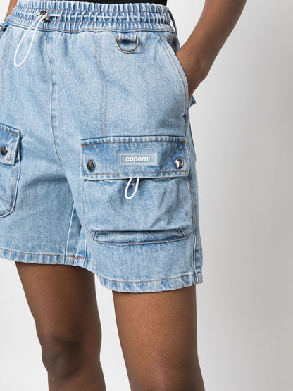 DENIM CARGO SHORTS