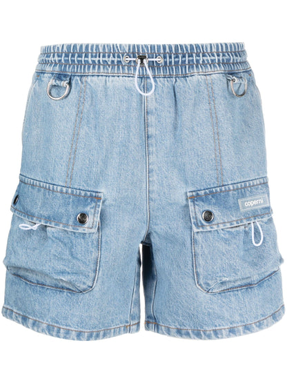 DENIM CARGO SHORTS