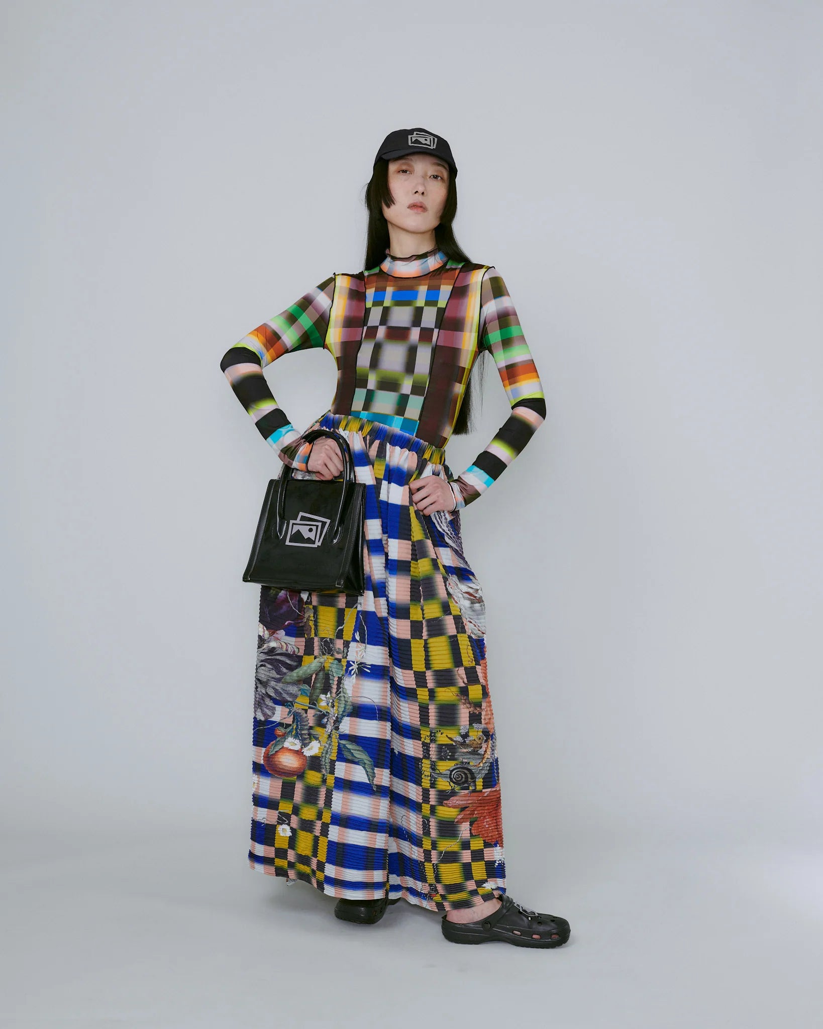 HANDPLEATED GAIA SKIRT IN LUCAS