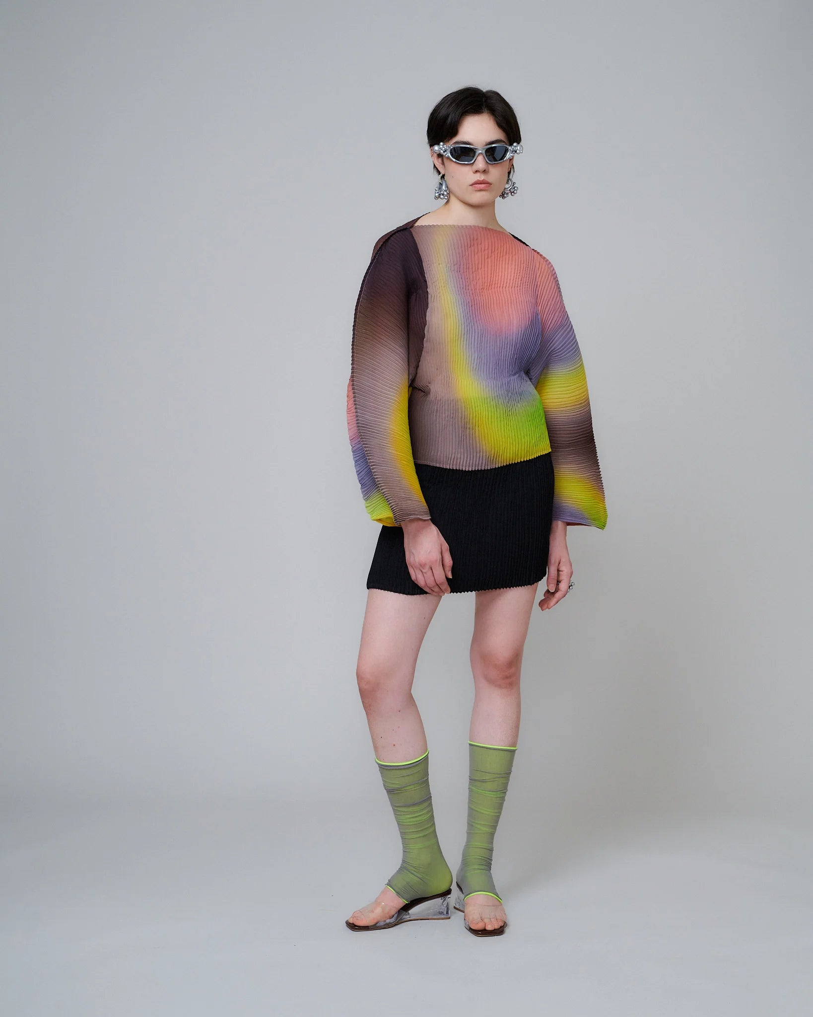 RANA HANDPLEATED TOP