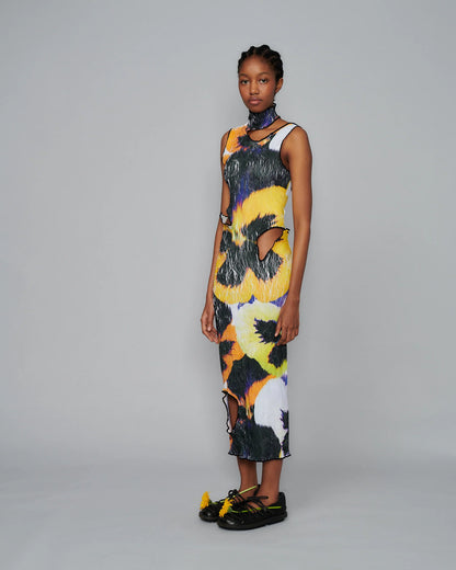 TIAGO DRESS IN YELLOW PANSY
