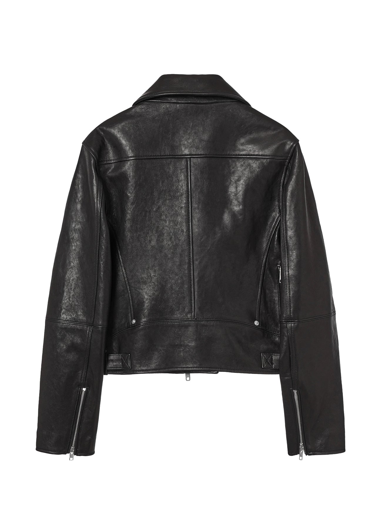 ZIPPED BIKER JACKET