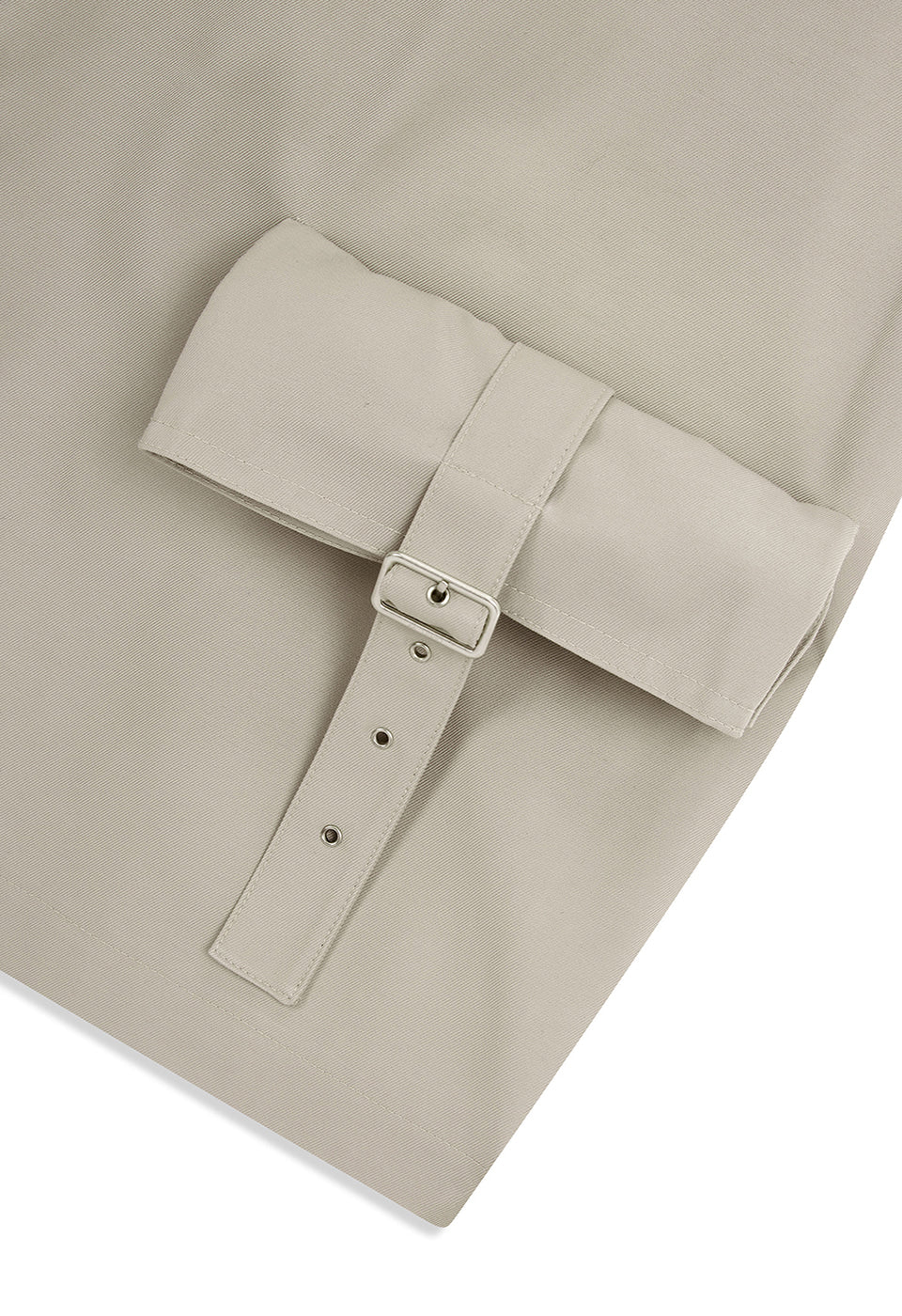 Woven Cargo Pocket Mini Dress Beige