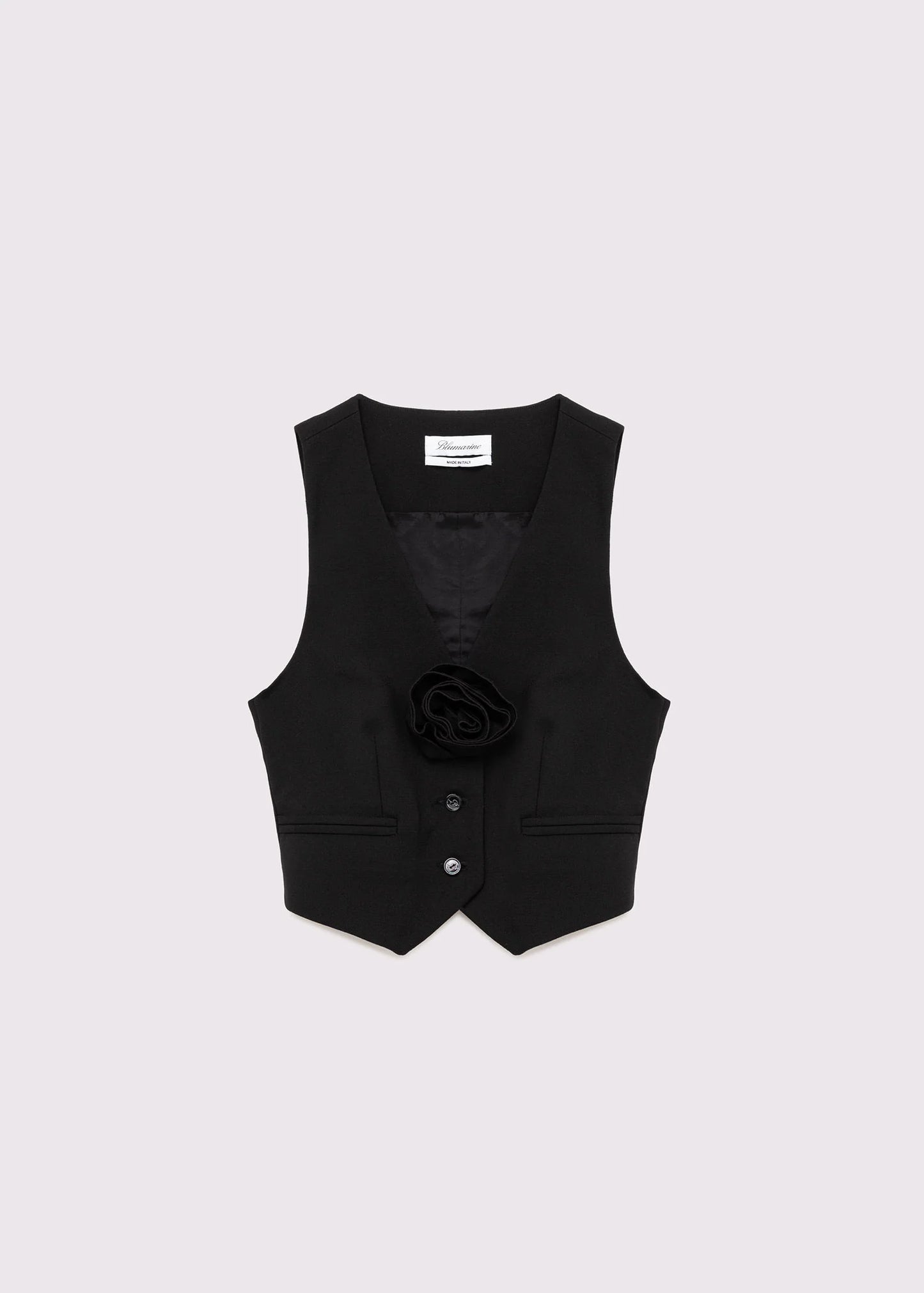 VEST WITH ROSE DÉCOR