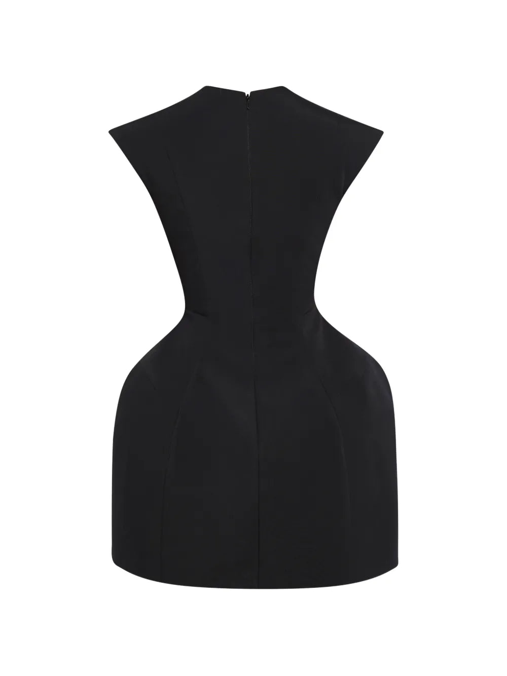 Black sculptural A.W.A.K.E. Mode dress for contemporary black tie dressing