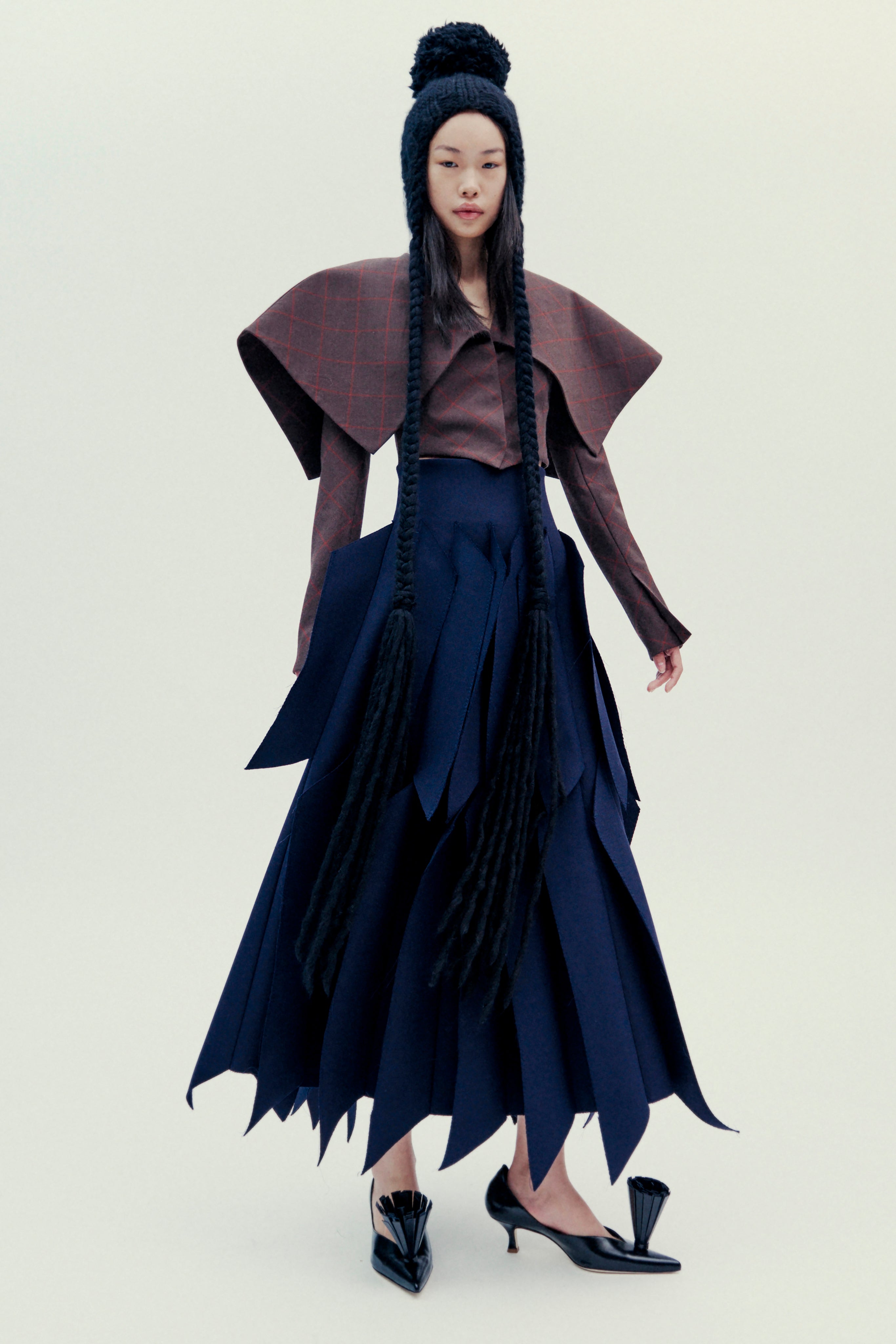 Skirt With Panel Applique