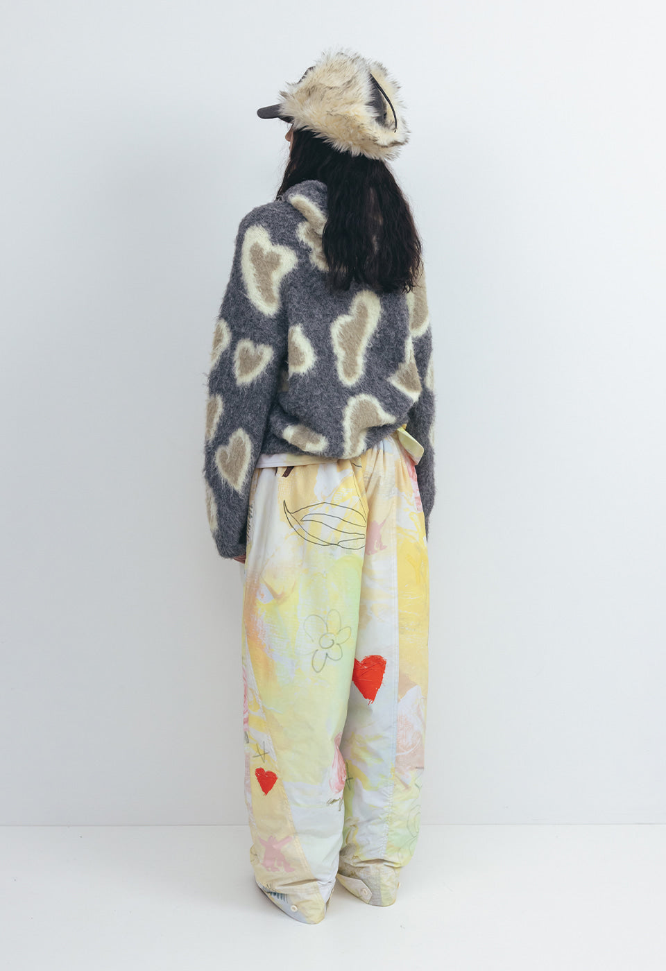 Knitted Leopard in Love Hoodie