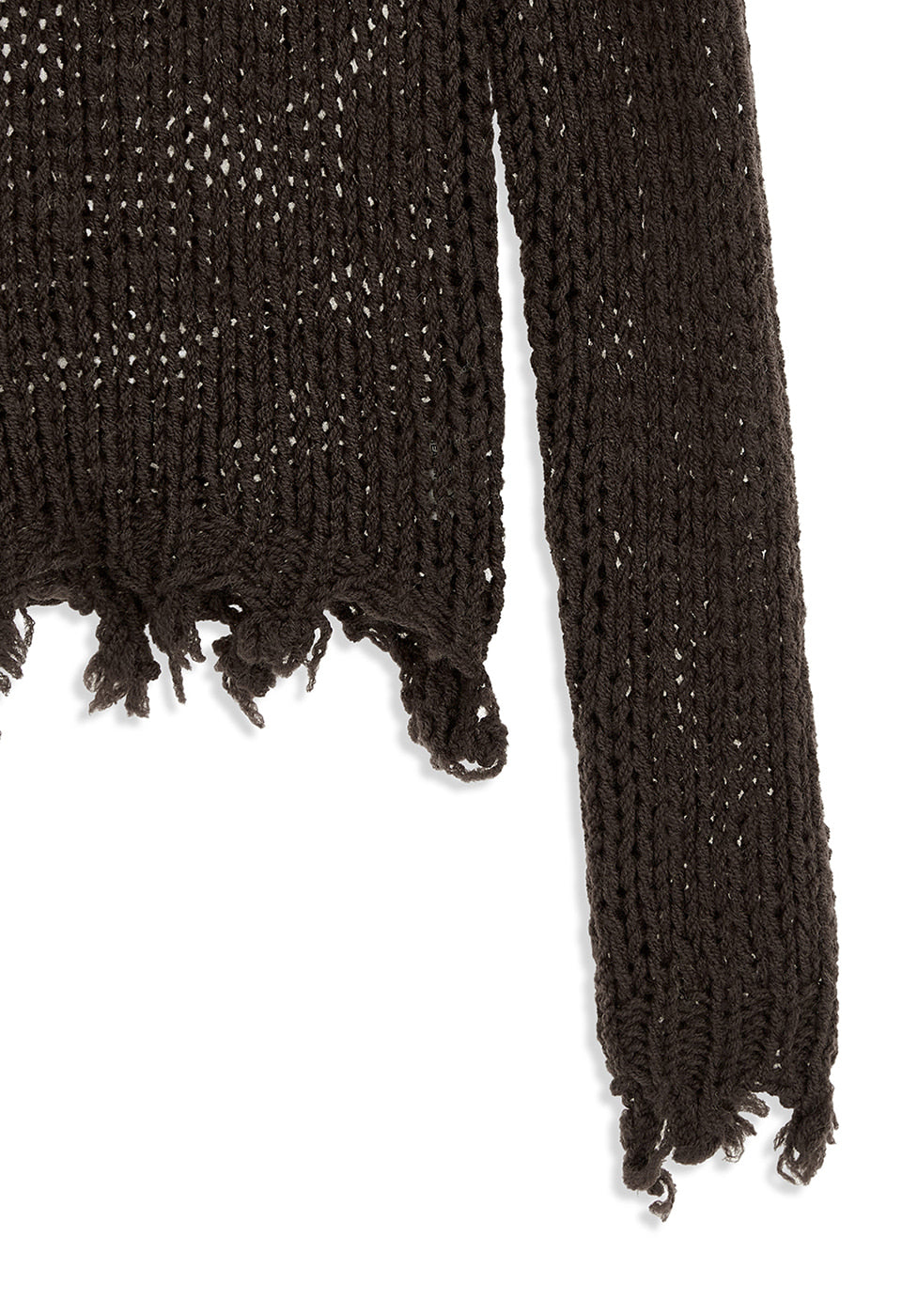 Knitted Distressed Crop Knit