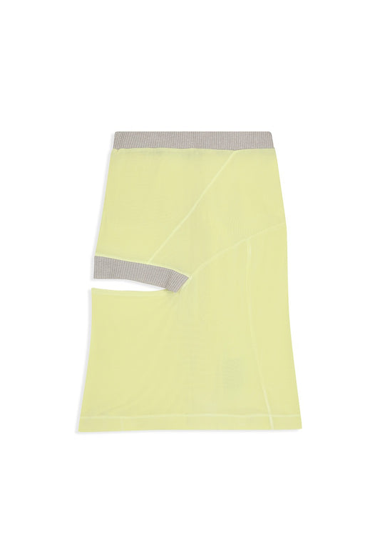 PANEL CUTOUT SKIRT - YELLOW