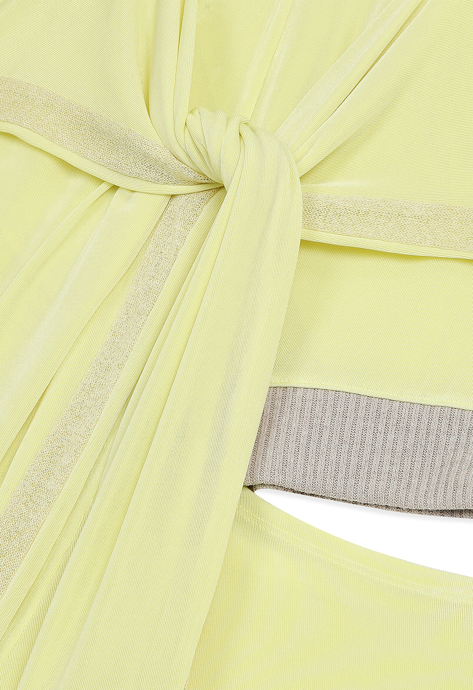 PANEL CUTOUT SKIRT - YELLOW