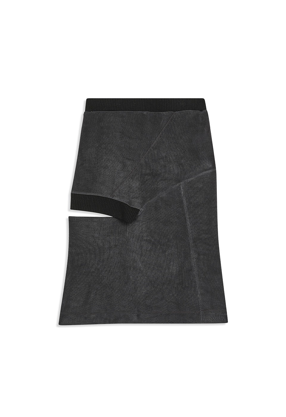 PANEL CUTOUT SKIRT - CHARCOAL
