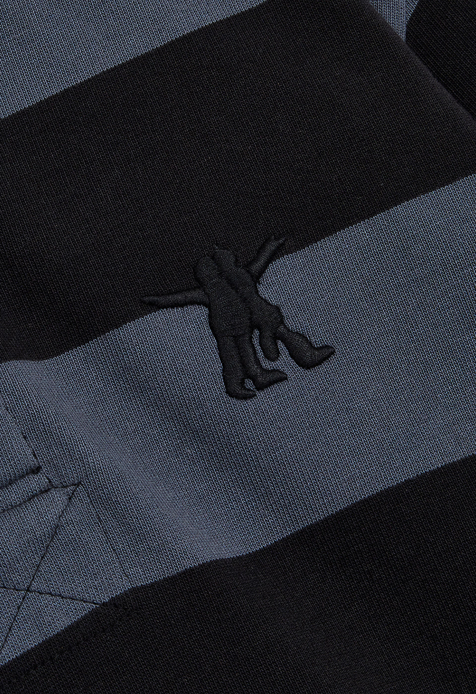 Knitted Stripe Trim Rugby Shirt
