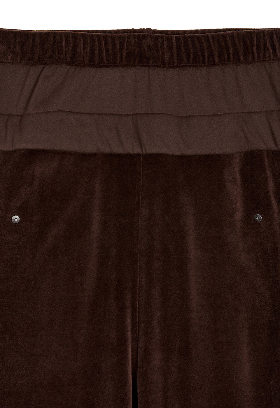 Rolled Waist Velour Cargo Pants