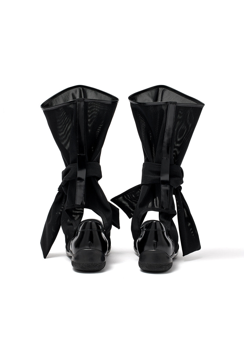 MESH RIBBON CUT-OUT BOOTS