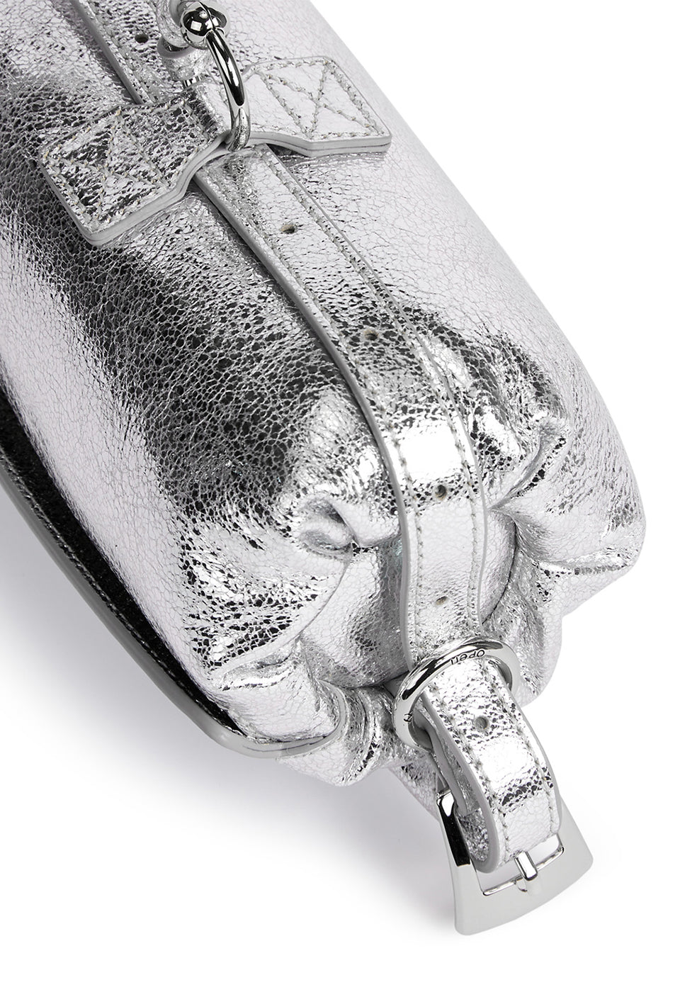 PILLOW HANDLE MINI BAG SILVER