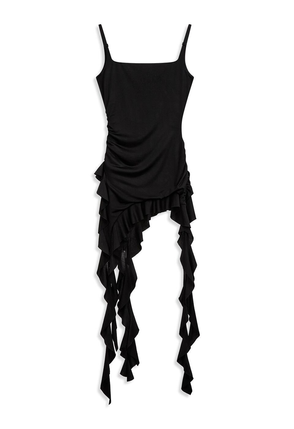 ASYMMETRIC FRILL TANK TOP