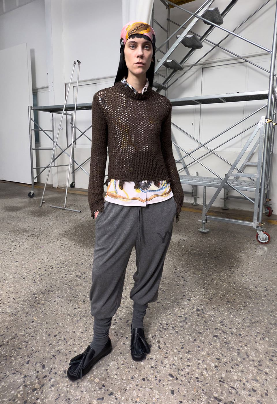 Knitted Distressed Crop Knit
