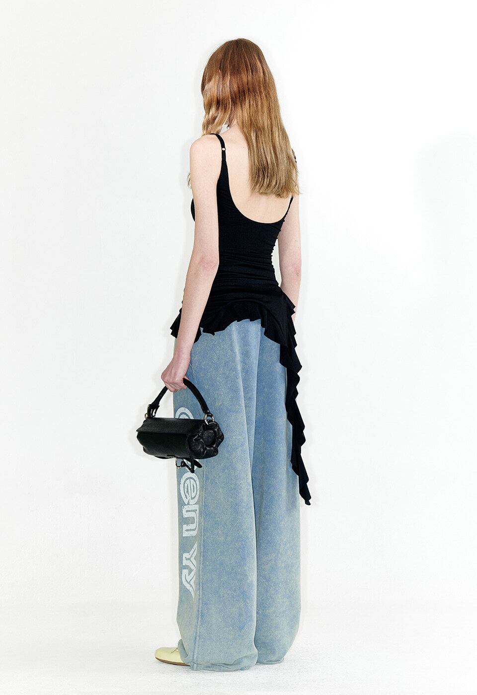ASYMMETRIC FRILL TANK TOP