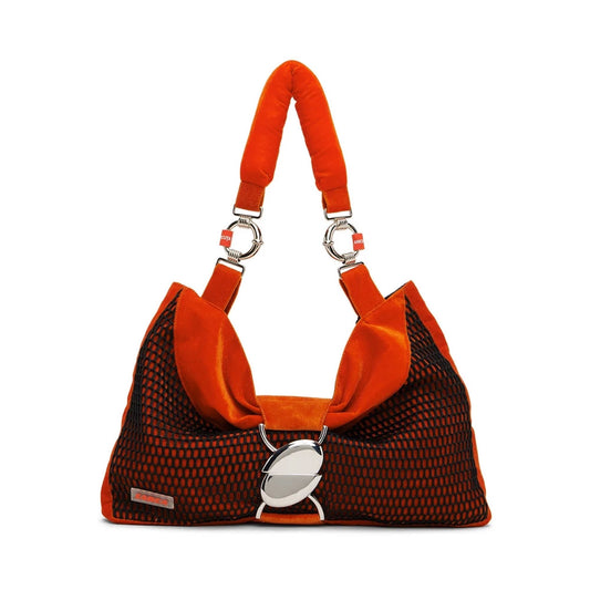 RED NEOPRENE BOW BAG