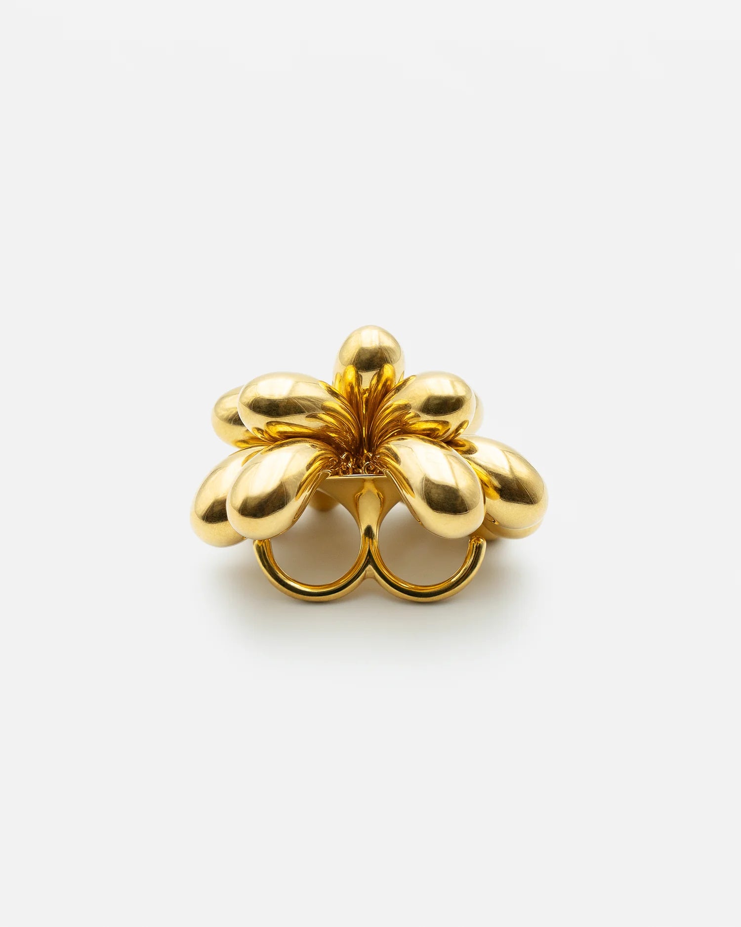 GOLD PISTIL BALL RING