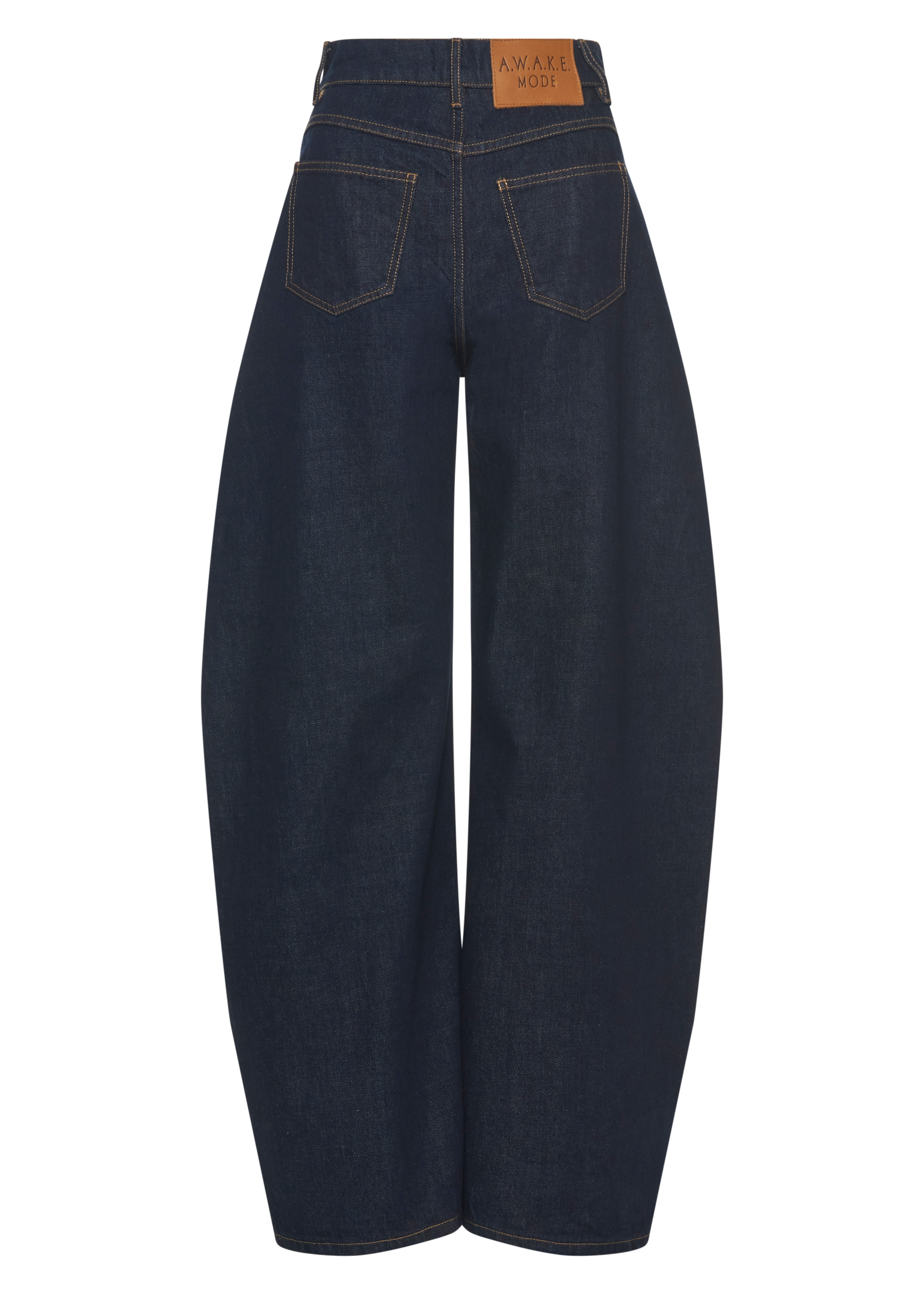 Rounded Rinse Wash Jeans