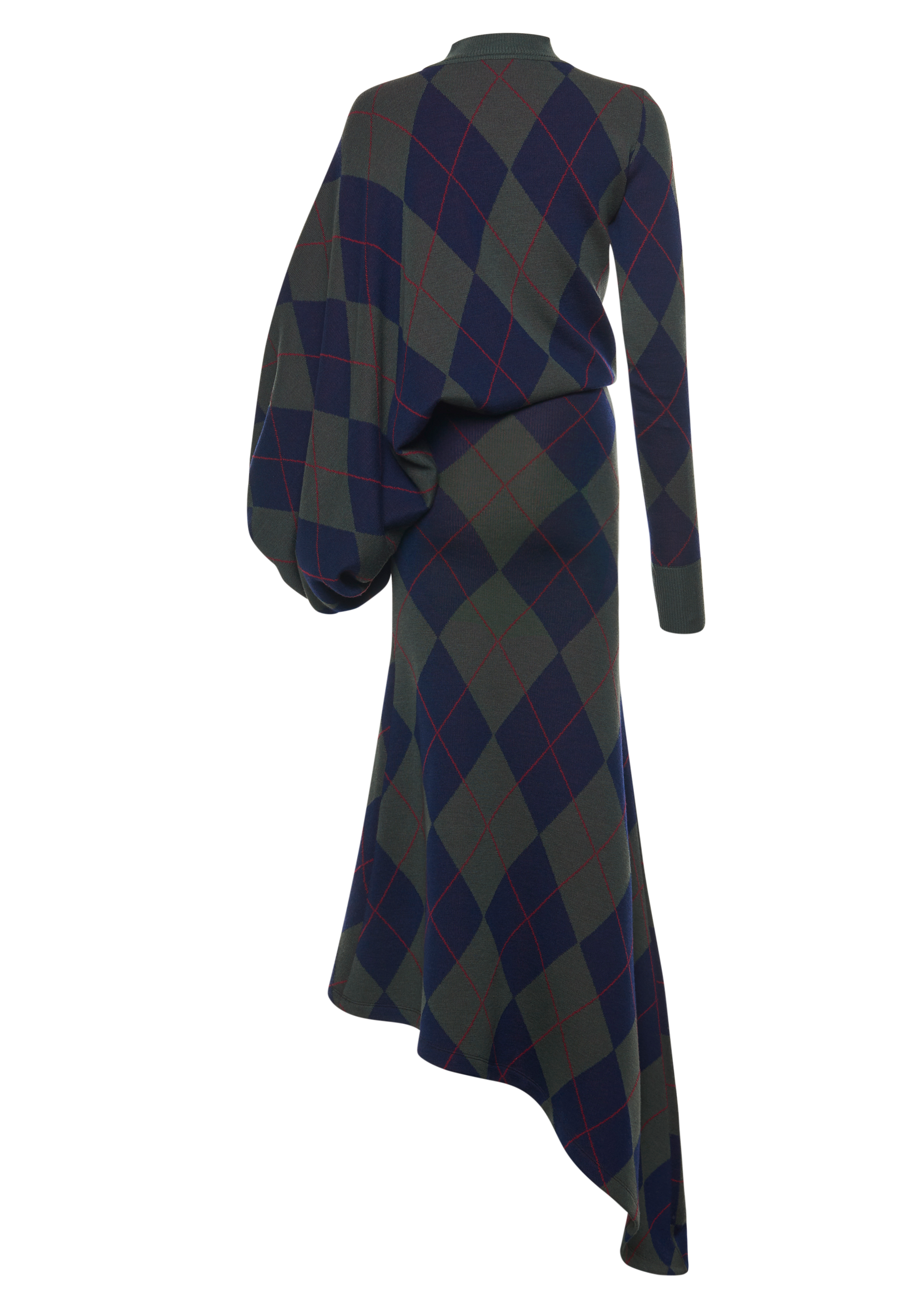 Argyle Knitted Dress