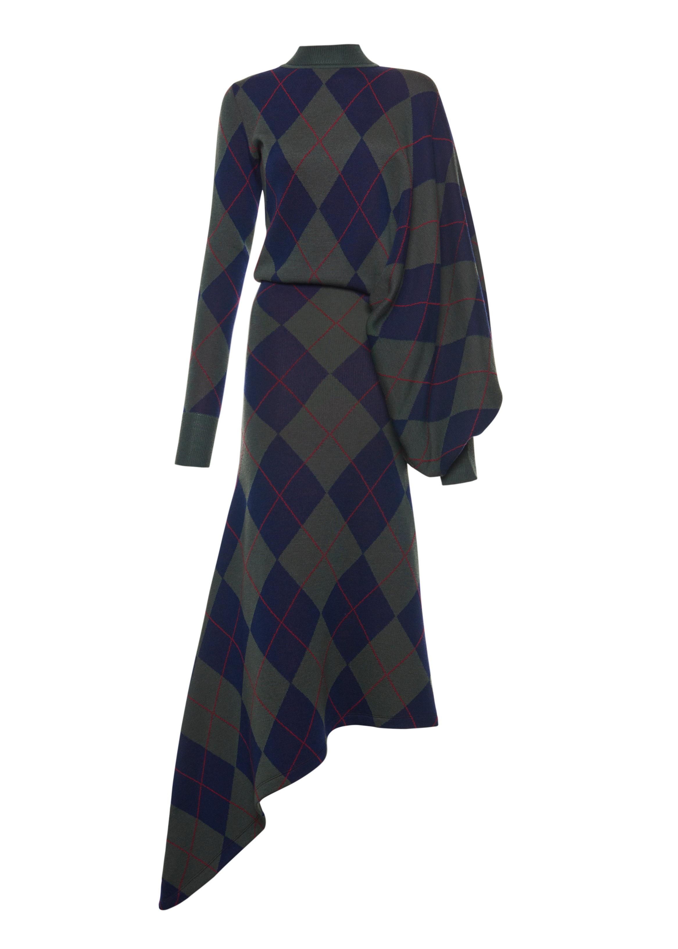Argyle Knitted Dress