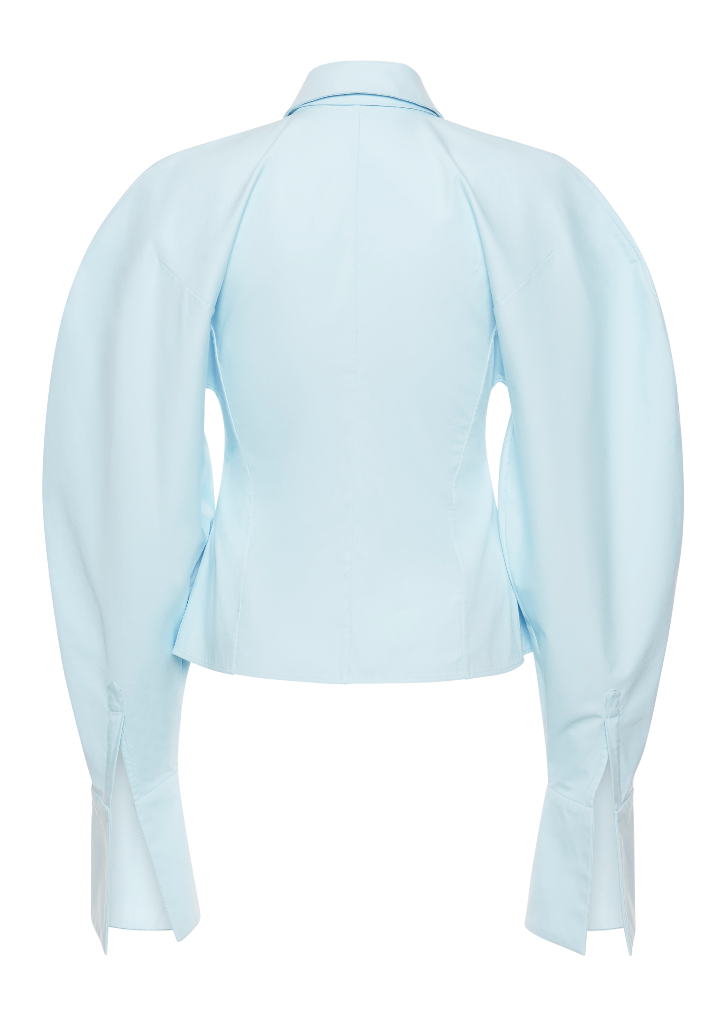 Puff Sleeve Shirt Blue