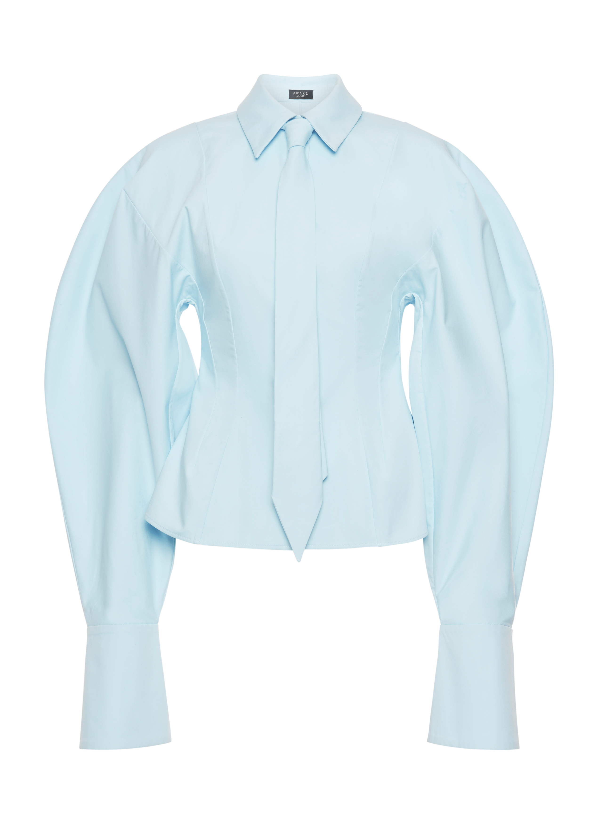 Puff Sleeve Shirt Blue