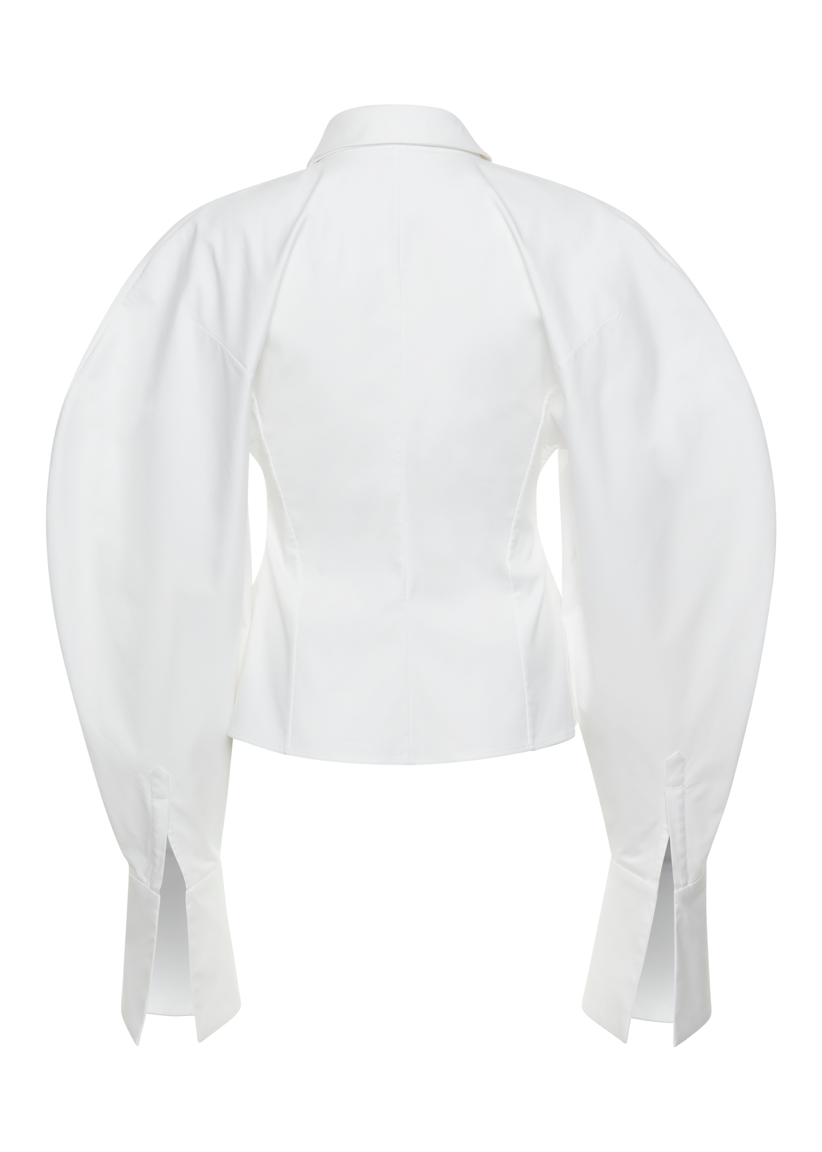 Puff Sleeve Shirt White