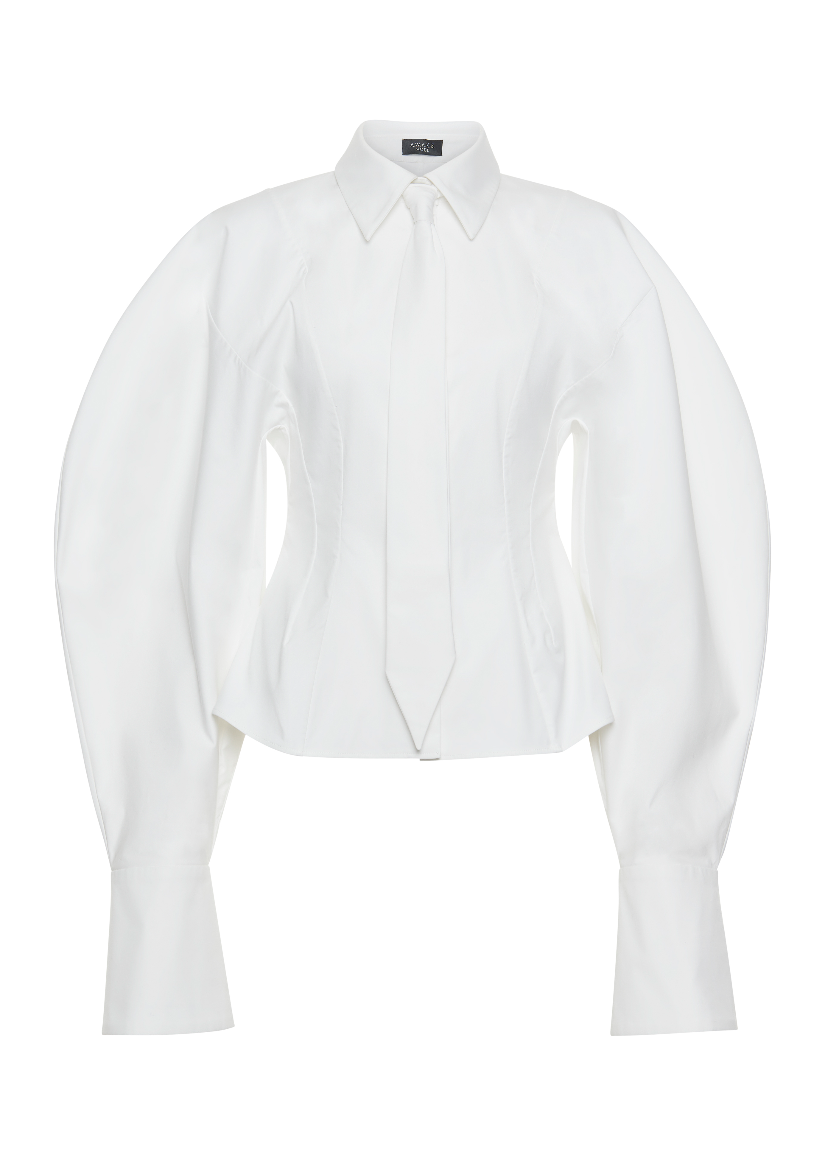 Puff Sleeve Shirt White
