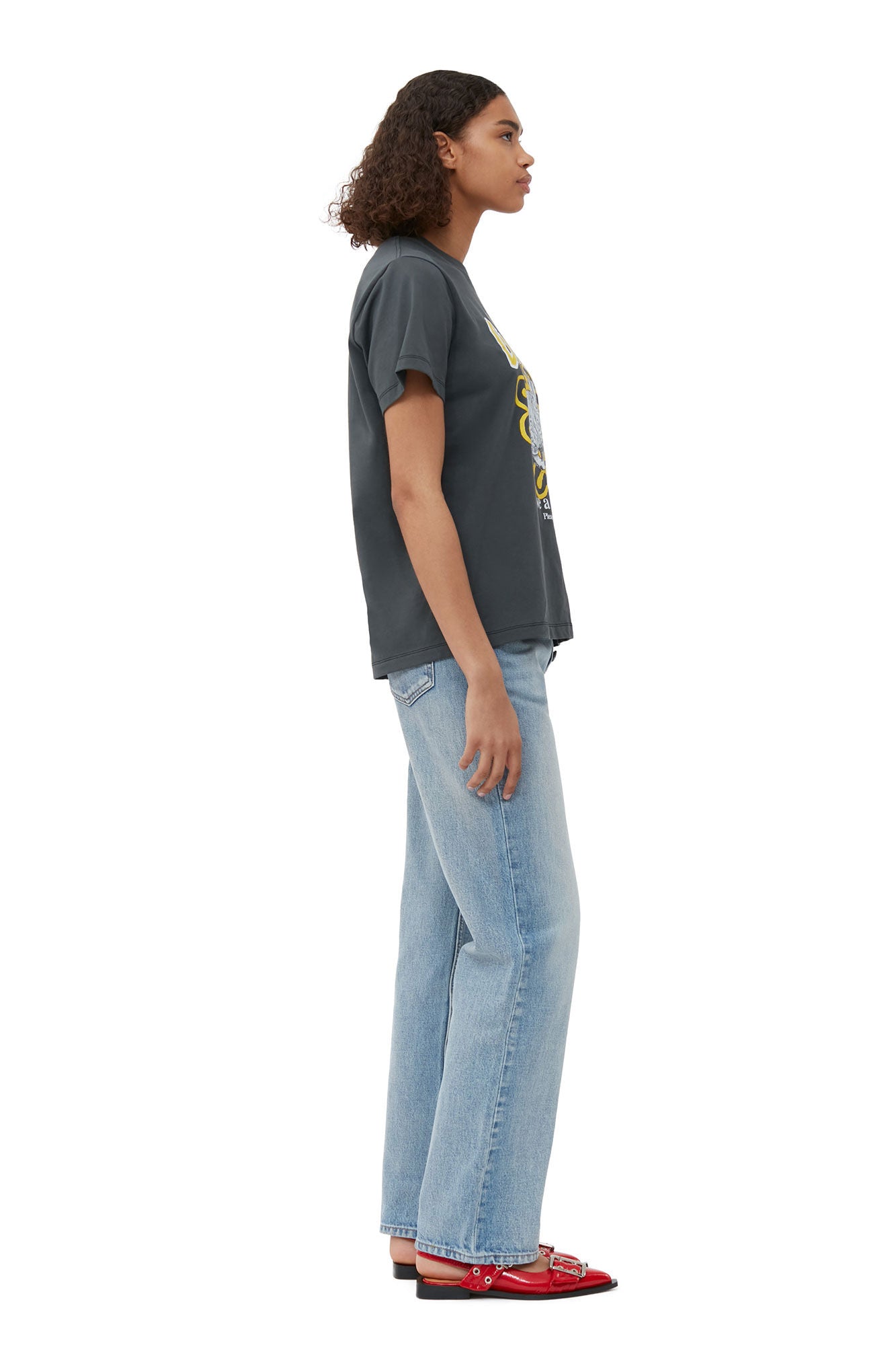 BASIC JERSEY CAT RELAXED T-SHIRT