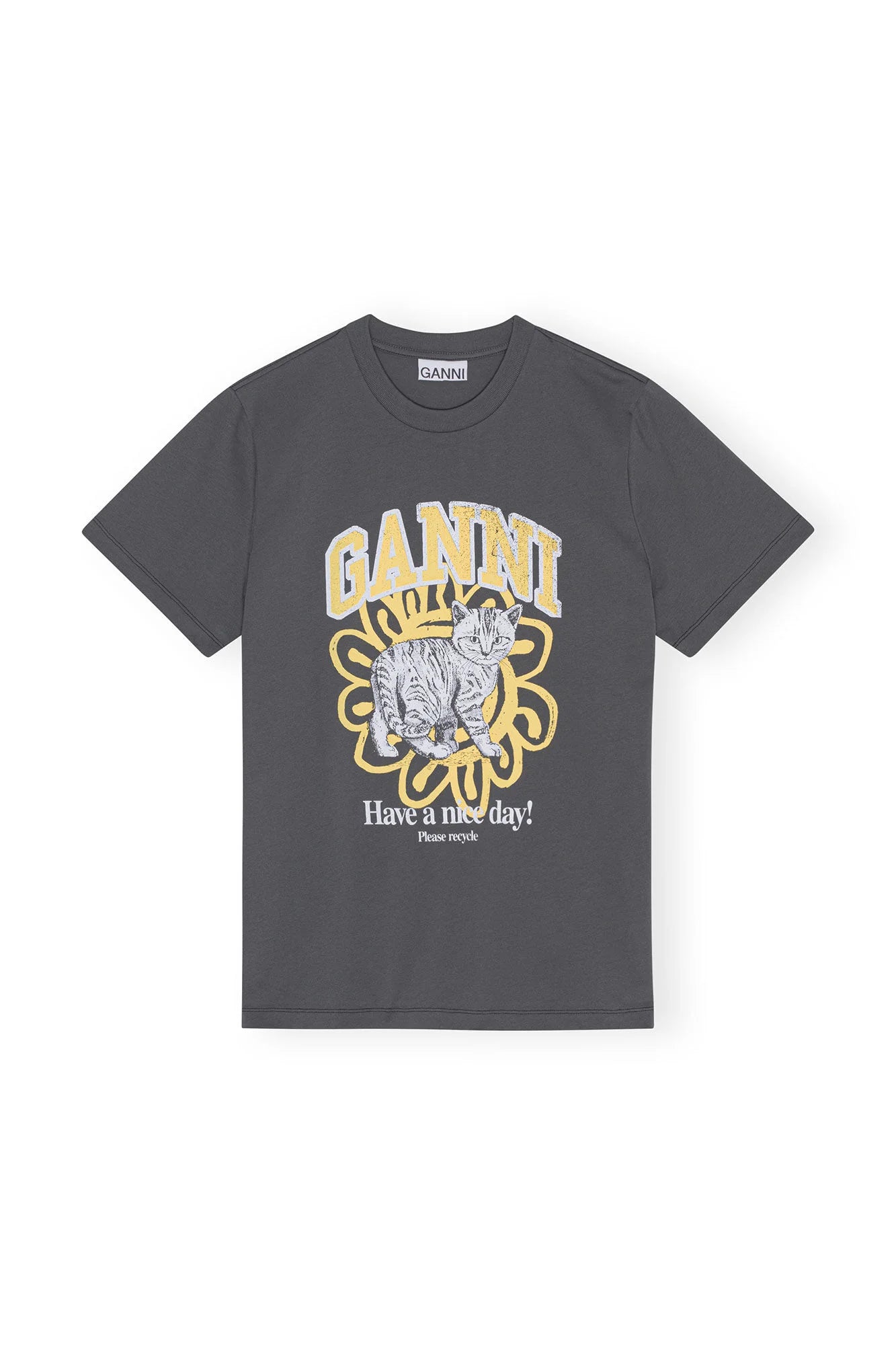 BASIC JERSEY CAT RELAXED T-SHIRT