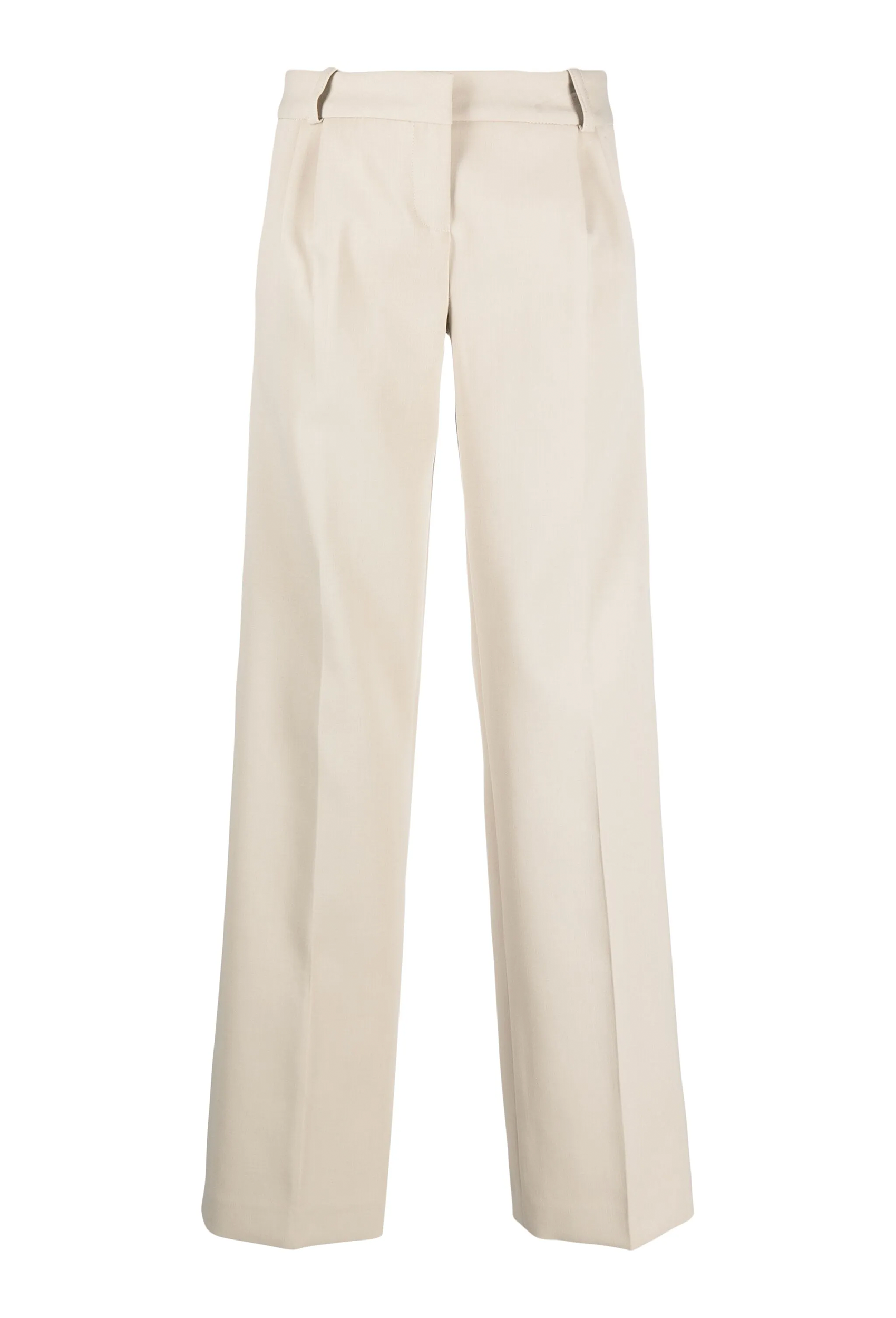 Low Rise Tailored Trousers Beige