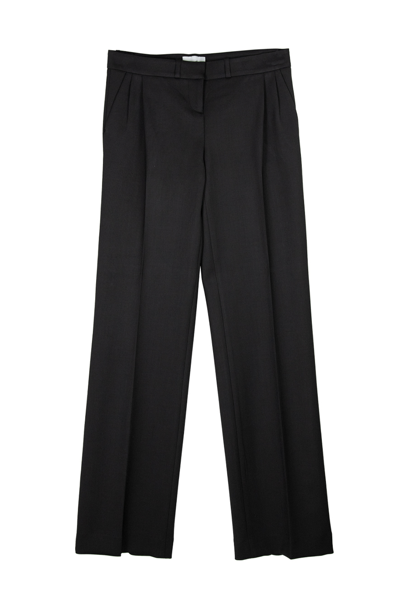 Low Rise Tailored Trousers - Black
