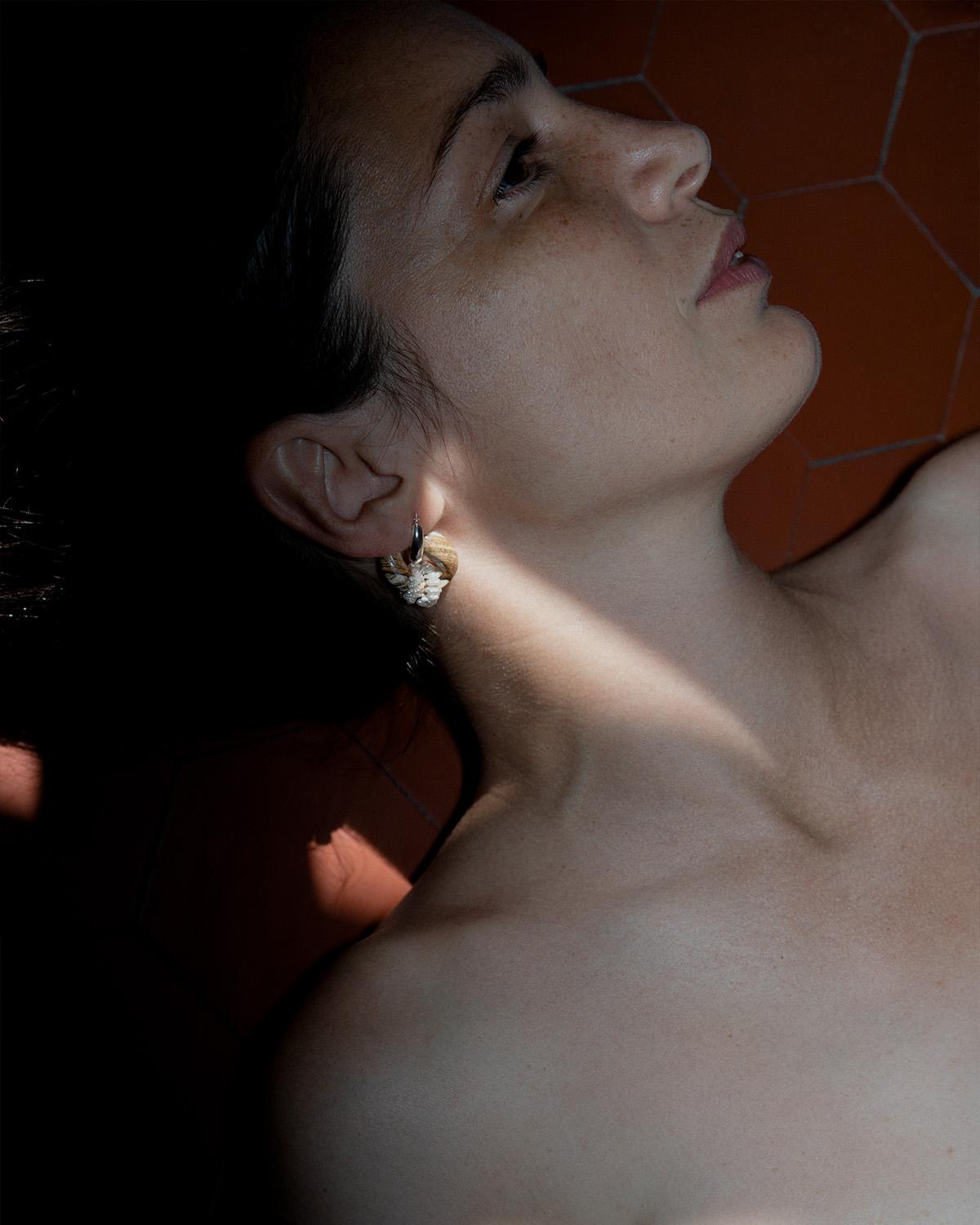 BAD ORB EARRING (Sand Jasper)