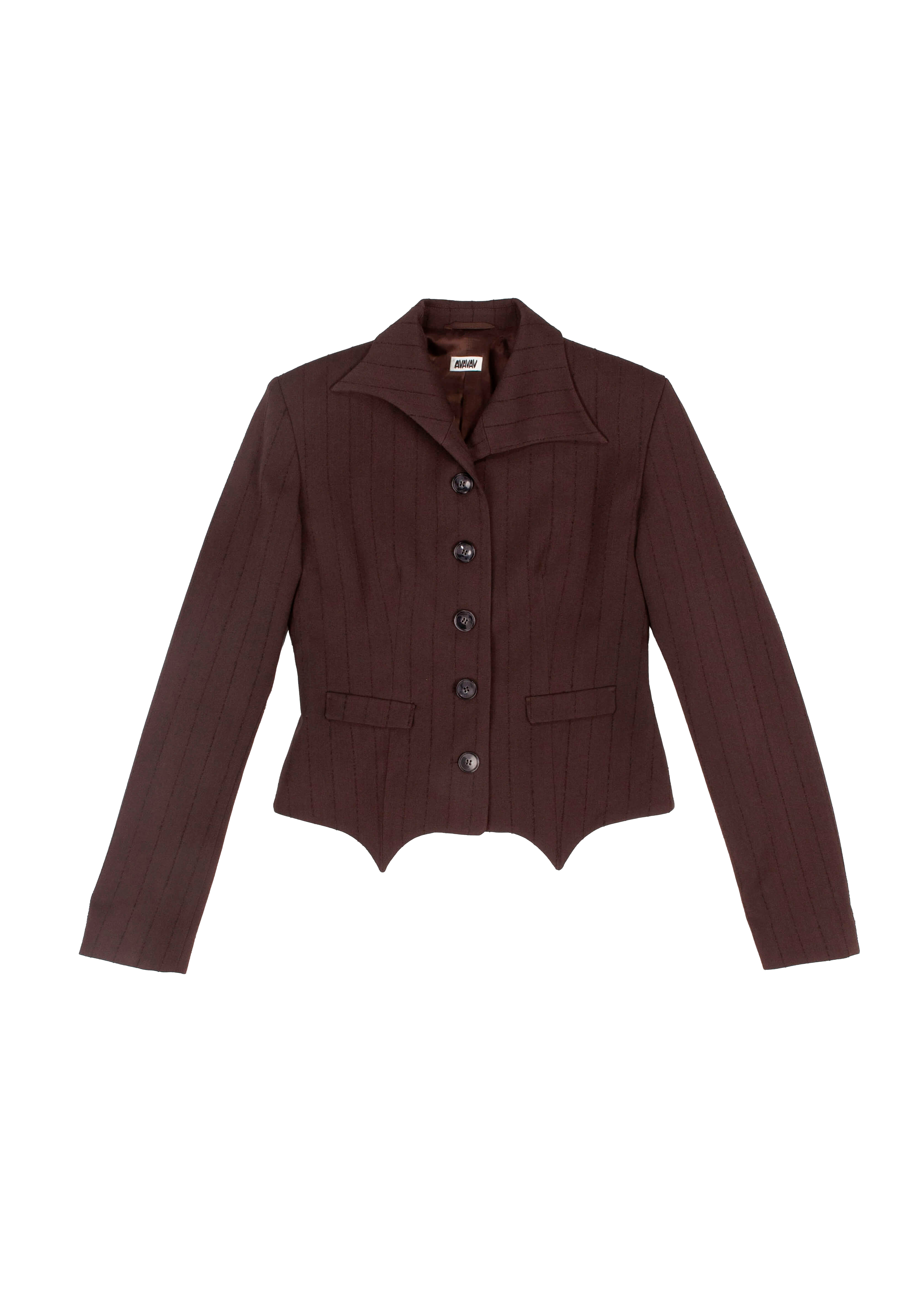 Blazer Pinstripe Brown
