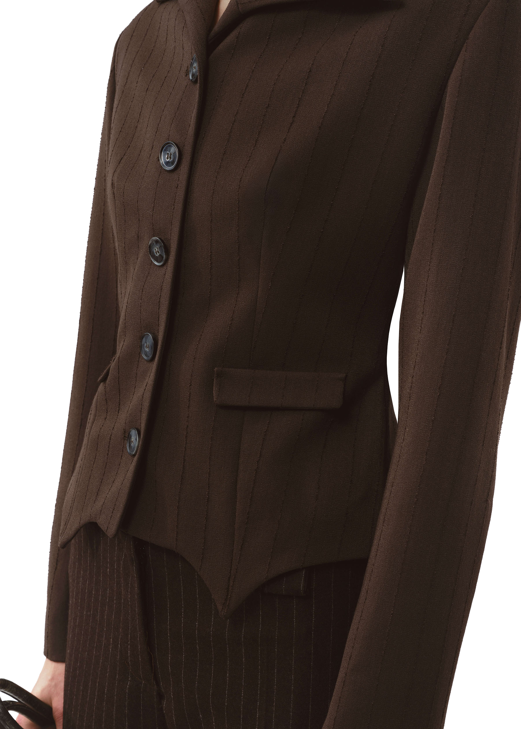 Blazer Pinstripe Brown