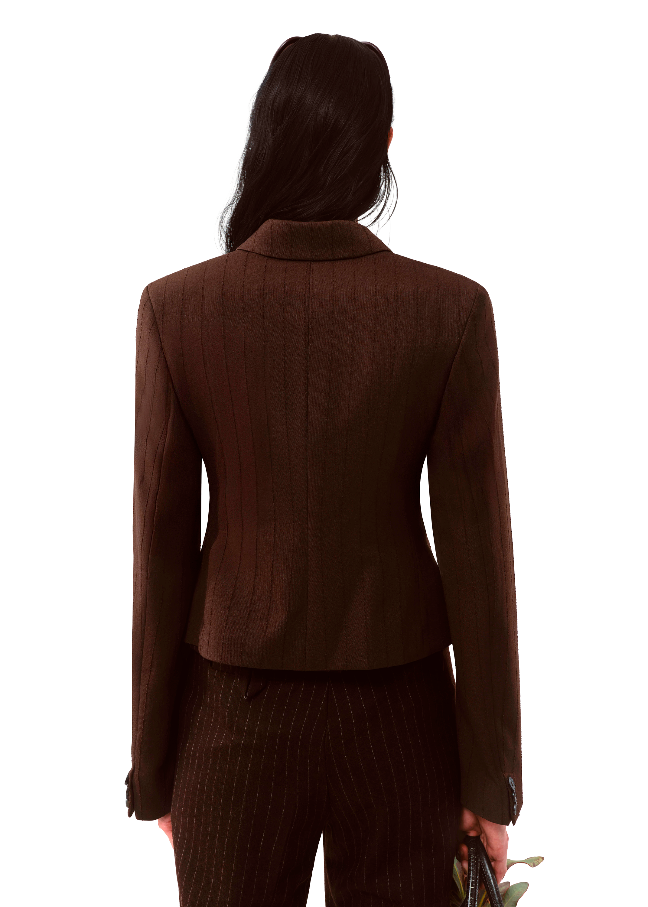 Blazer Pinstripe Brown