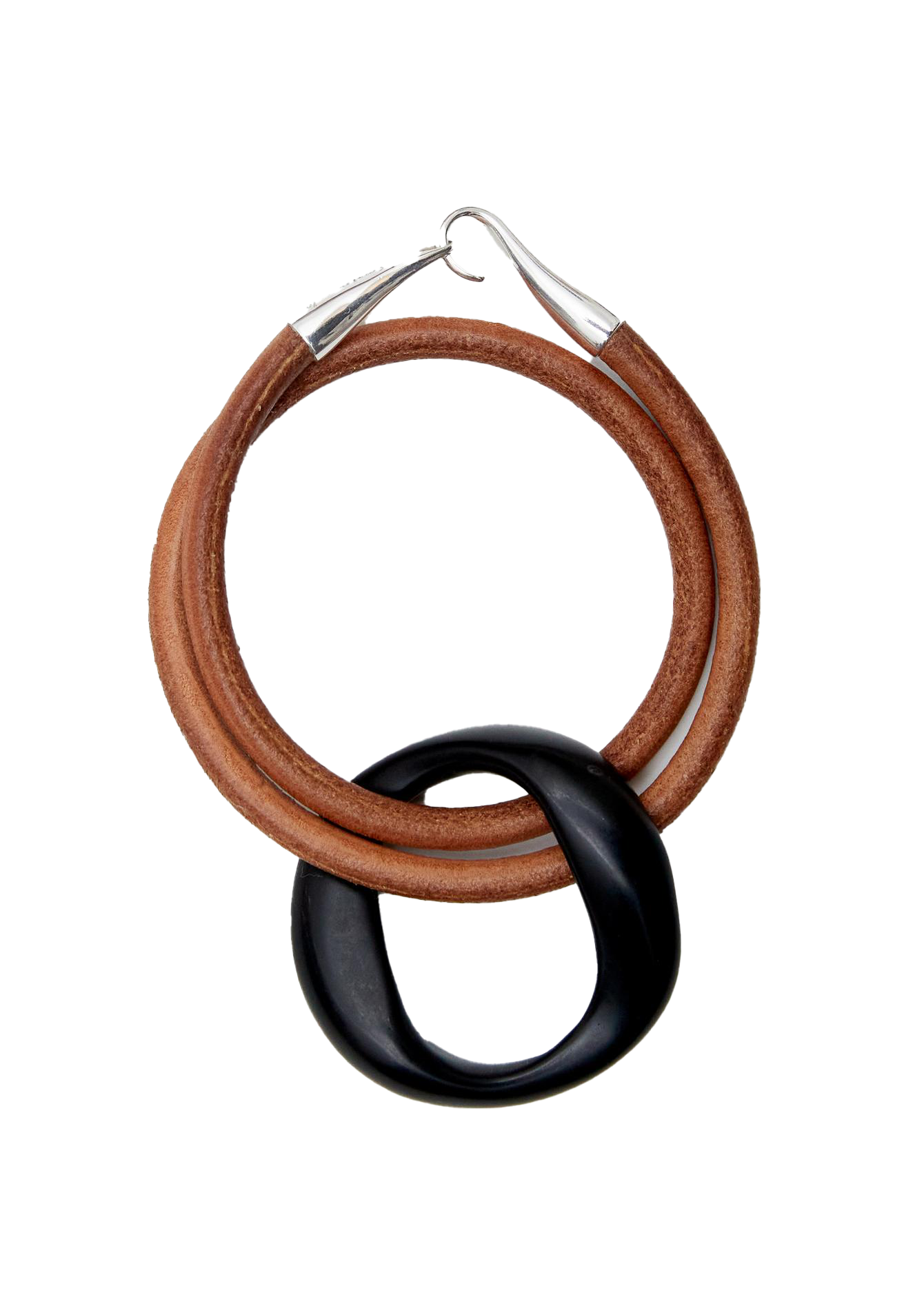 E POI BRACELET/NECKLACE (Black Agate)