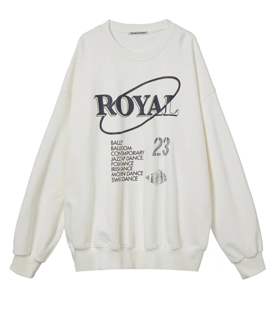 ROYAL LETTER SWEATSHIRT