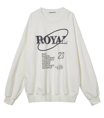 ROYAL LETTER SWEATSHIRT