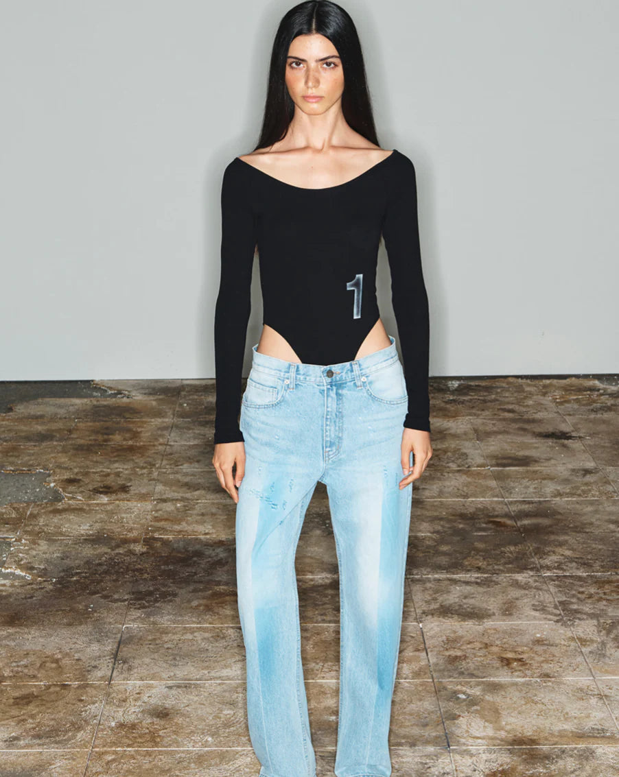 NO.1 BODYSUIT BLACK